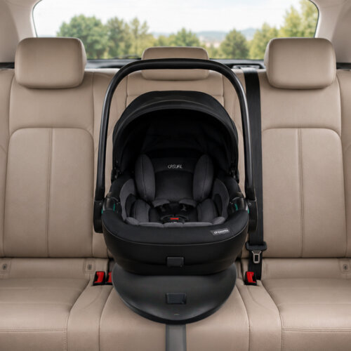 Portabebés Casual Safer i-Size 40-87 cm con Base ISOFIX 360°